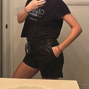 Vince real lamb leather shorts. Used. Size 6/8
